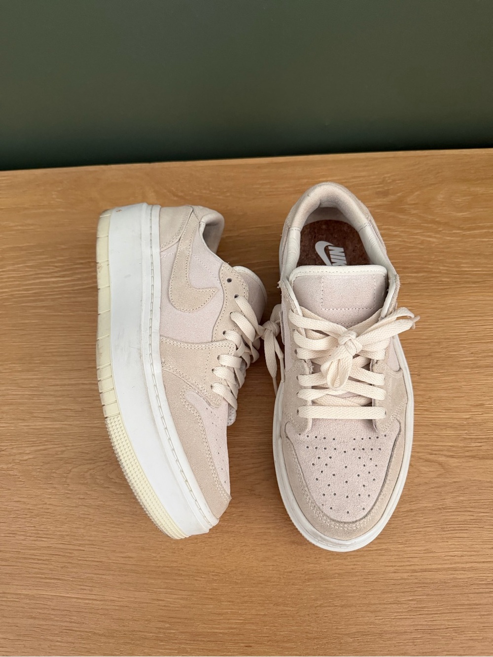 Nike Women’s Platform Sneakers in Pale Blush
